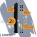 CampAir Piquet de Fixation Télescopique en Aluminium Réglage Progressif de 90 à 230 cm Mécanisme Rotatif