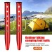 Lot de 4 piquets de tente de camping piquets de tente en forme de U résistants au vent en alliage d'aluminium