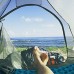Autogonflant Camping Sleeping Pad Camping Lit Pliant Waterproof Camping Sleeping Mat Outdoor Portable Camping Air Matelas Avec Oreiller Randonnée Mat Bleu