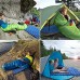 SMEJS Matelas Gonflable Camping Camping Camping avec Oreiller Tente résistant à l'humidité Tapis de Couchage Tapis d'air pour la randonnée Color : Blue
