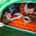 WMQ Tapis de Couchage Auto-Gonflable pour 2 Personnes léger 120 × 200 × 6,5 cm épaisseur d'oreiller 10 cm Tapis de Camping étanche à l'humidité adapté pour la randonnée en Sac à Dos