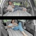 Kit de pompe de siège arrière de matelas d'air gonflable de voiture accessoire de camping de coussin de couchage de lit de voyage épaissi gonflable de véhicule de matelas d'air de voitureGris